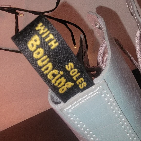 Dr Martens Iridescent Croc Pattern Pascal 1460 Lace Up Boots - Picture 5 of 14